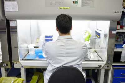 Modern biomedical laboratory space in London illustrating demand for R&D facilities.